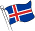 En billede af den islandske flag